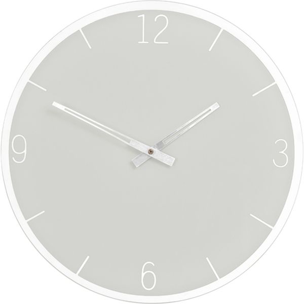 Часы-будильник Innova W09655, муранское стекло, круглые 35см, Gray