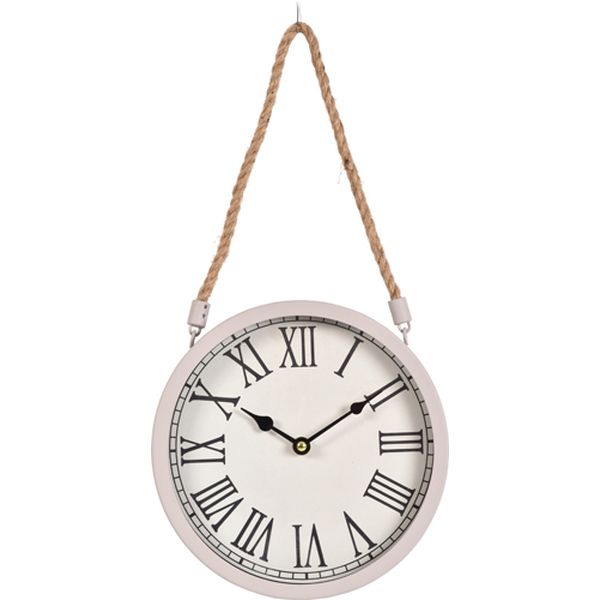 Часы-будильник Innova W08310, металл + веревка, круглые 22см, Dark Gray