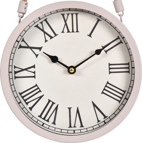 Часы-будильник Innova W08310, металл + веревка, круглые 22см, Dark Gray