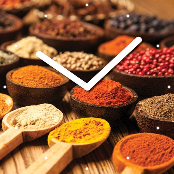 Часы-будильник Innova W09657 Специи, стекло, 30*30см