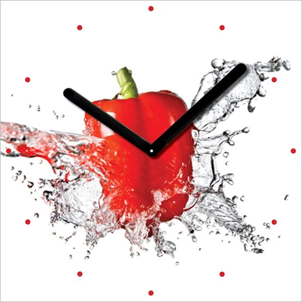 Часы-будильник Innova W09662 Перец, стекло, 30*30см