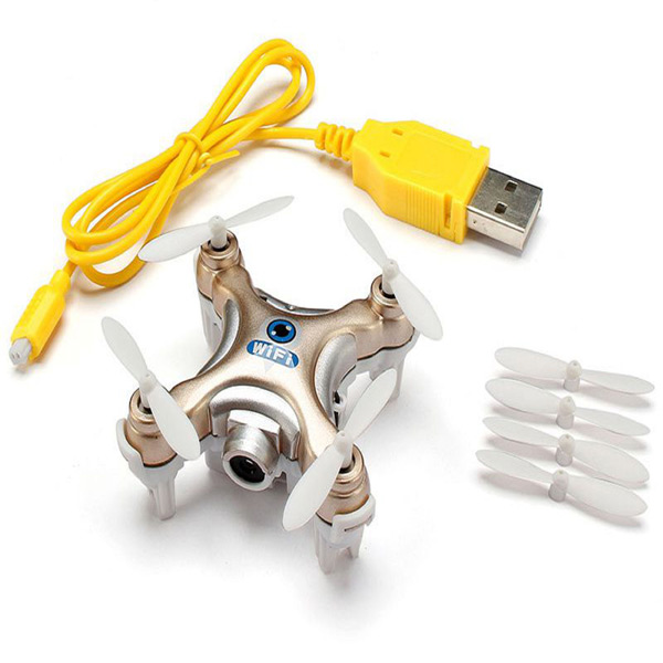 Радиоуправляемый квадрокоптер Cheerson MINI CX-10W-1 Gold/White