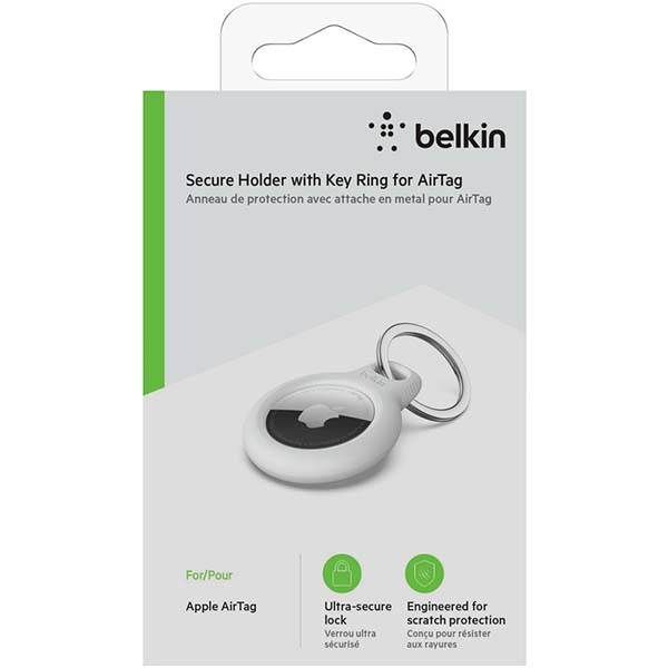 Чехол-брелок для AirTag Belkin белый