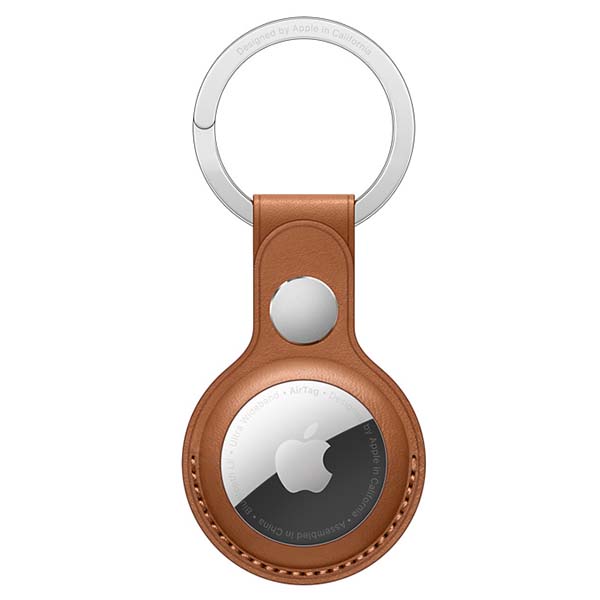 Чехол-брелок для AirTag Apple Leather Saddle Brown (MX4M2) фото