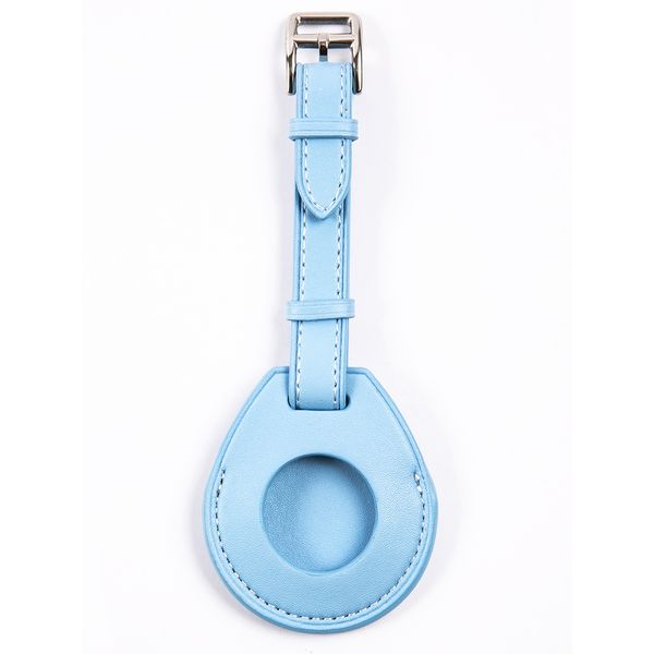 Чехол-ремешок для AirTag Red Line кожа голубой фото