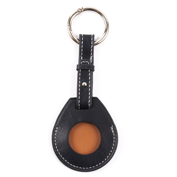 Чехол-брелок для AirTag Red Line кожа темно-синий фото