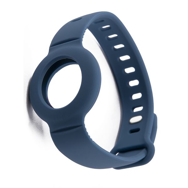 Чехол-ремешок для AirTag Red Line силикон синий фото