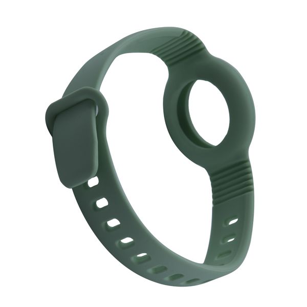 Чехол-ремешок для AirTag Red Line силикон темно-зеленый