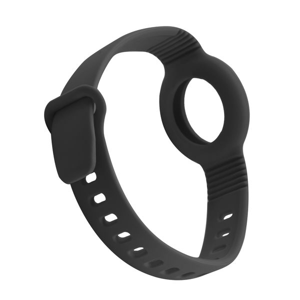 Чехол-ремешок для AirTag Red Line силикон черный