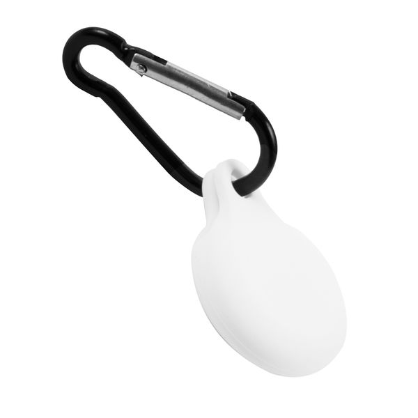 Чехол-брелок для AirTag Red Line Mini белый