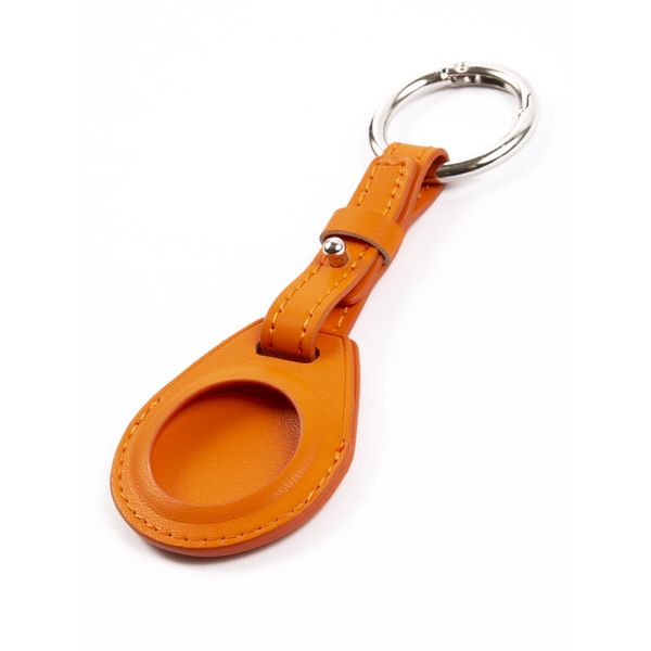 Чехол-брелок для AirTag Red Line экокожа оранжевый