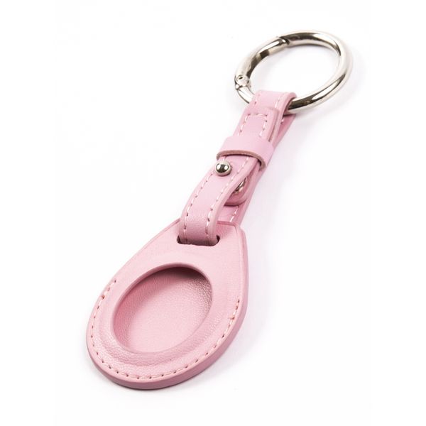 Чехол-брелок для AirTag Red Line экокожа розовый