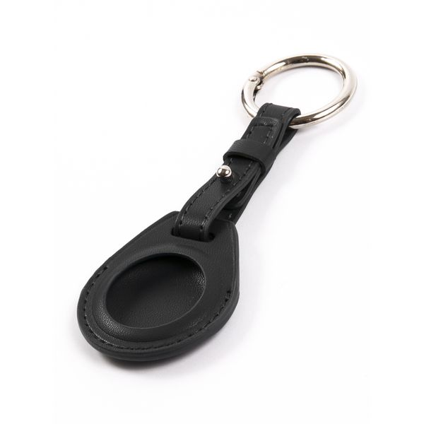 Чехол-брелок для AirTag Red Line экокожа черный