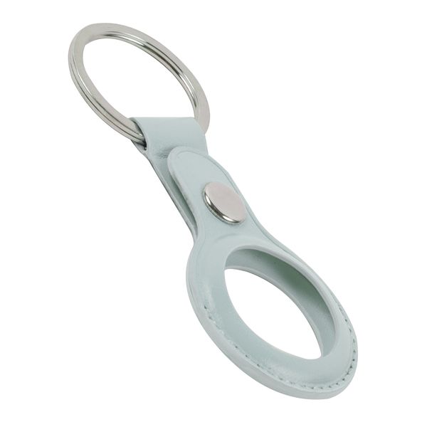 Чехол-брелок для AirTag Red Line двусторонний кожзам морская волна