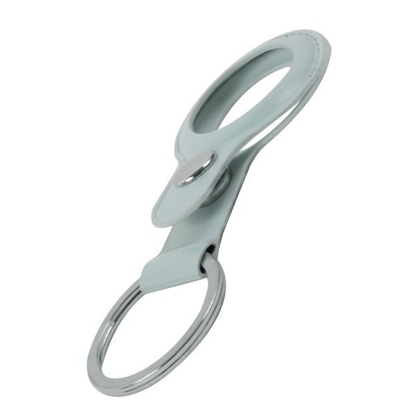 Чехол-брелок для AirTag Red Line двусторонний кожзам морская волна