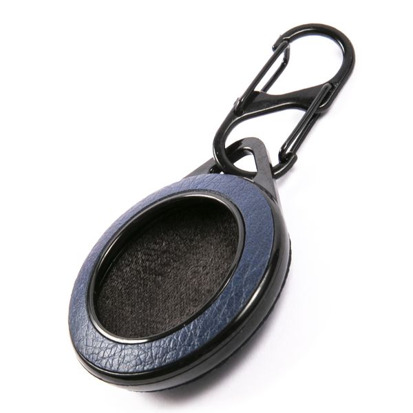 Чехол-брелок для AirTag Red Line пластик/экокожа темно-синий