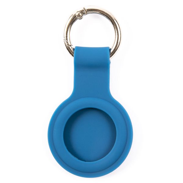 Чехол-брелок для AirTag Red Line силикон голубой фото