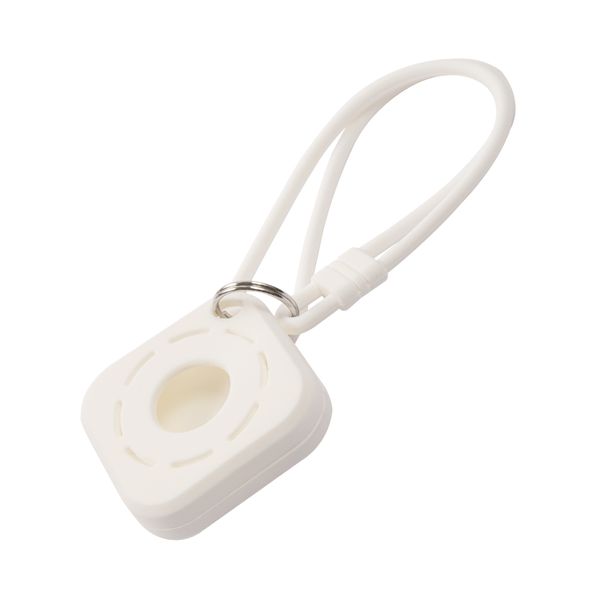 Чехол-подвеска для AirTag Red Line квадат силикон белый