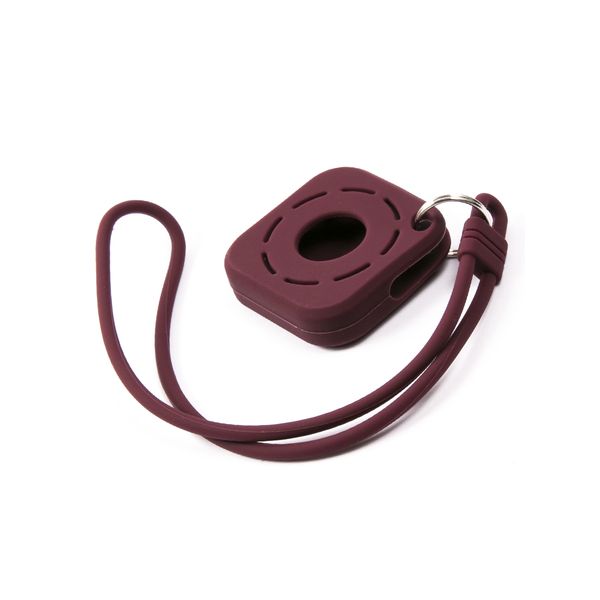 Чехол-подвеска для AirTag Red Line квадат силикон кофейный