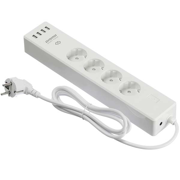 Умный сетевой фильтр Digma DiPlug Strip 40