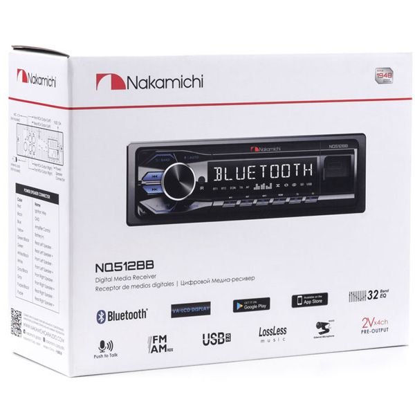 USB-Автомагнитола Nakamichi NAK-NQ512BB