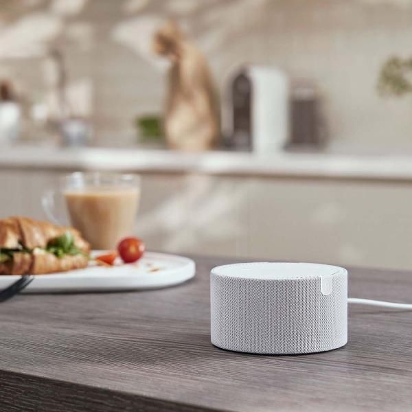 Восстановленная умная колонка Яндекс Станция Мини без часов с Алисой на YaGPT, cерый опал (10Вт) (YNDX-00021G), хороший