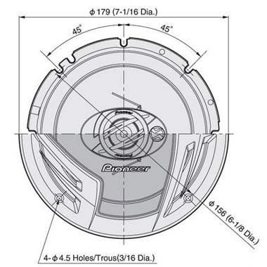 Автомобильные колонки Pioneer TS-A1703 I