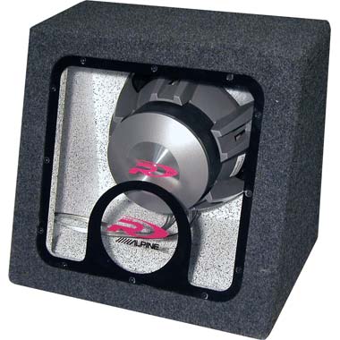 Автомобильный сабвуфер корпусной Alpine SBE-1242SB