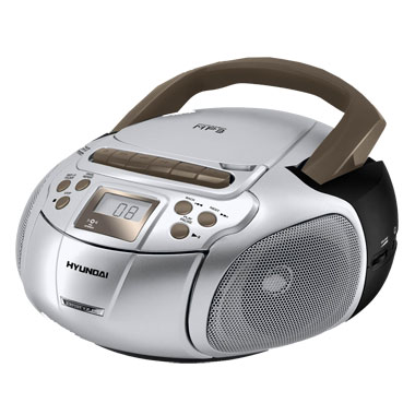 Магнитола Hyundai H-1407 серебристый