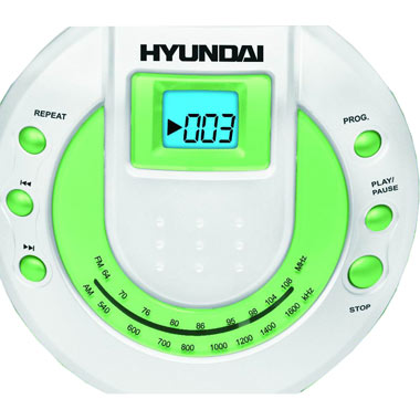 Магнитола Hyundai H-1414 зеленый