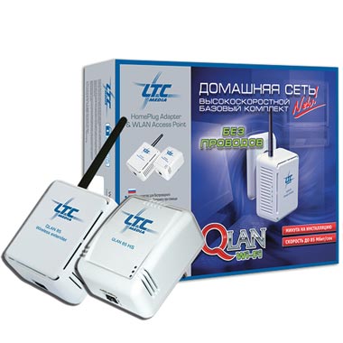 Модем LTC Media HomePlug QLAN 85 WiFi