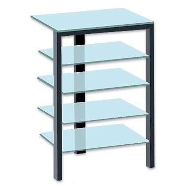 Стойка для компонентов Schroers TRI3+ BK/CL