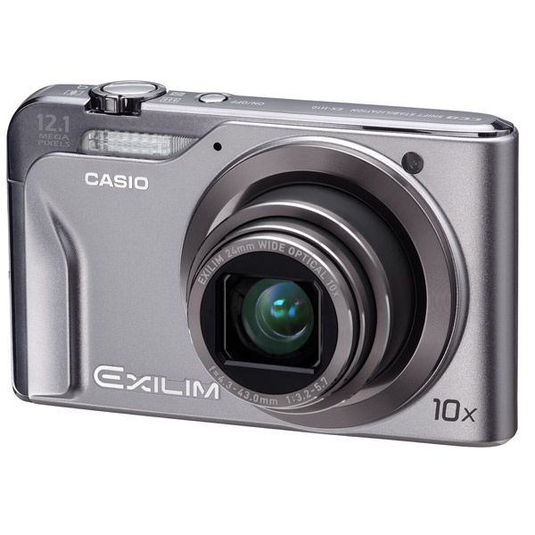 Фотоаппарат компактный Casio EX-H10 серебристый фото