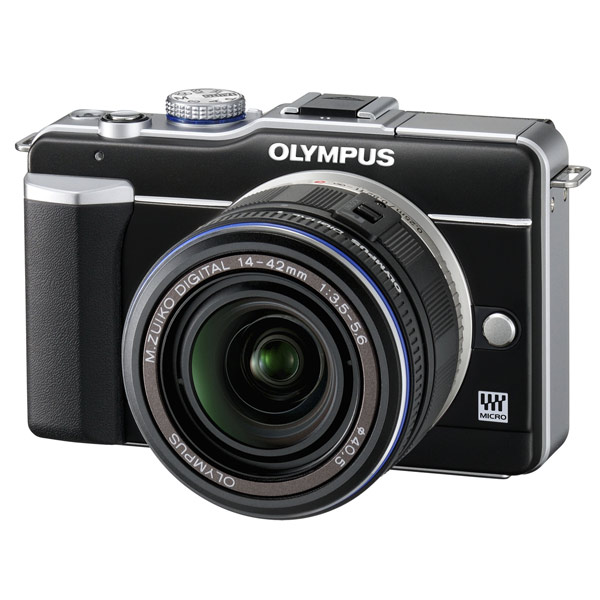 Фотоаппарат системный Olympus E-PL1 Black + 1442 Black Kit фото