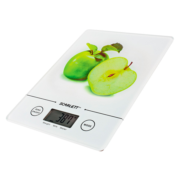 Весы кухонные Scarlett SC-1213 White/Apple фото