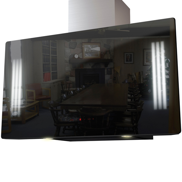 Вытяжка Krona Naomi Silent mirror 900 черный 5P-S фото