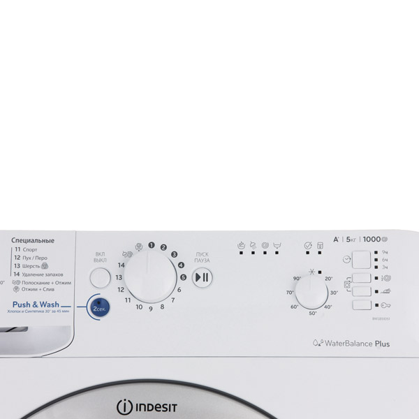 Стиральная машина узкая Indesit BWSB 51051 S