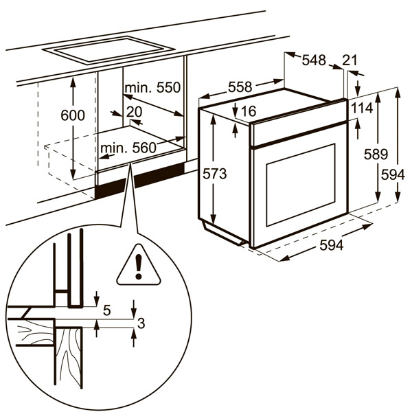 Электрический духовой шкаф Electrolux OPEB2320B