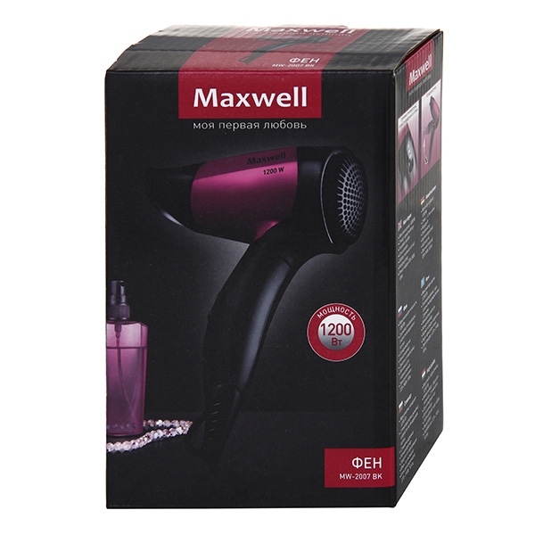 Фен Maxwell MW-2007 BK