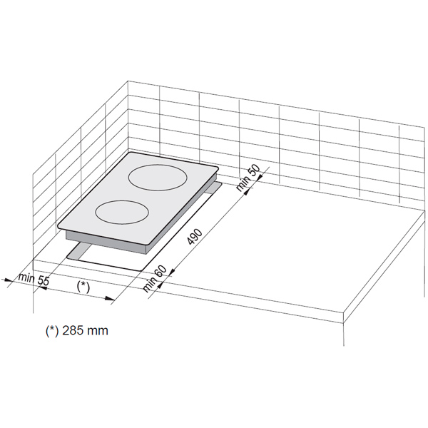 Встраиваемая модульная электрическая панель независимая Hansa BHC36177