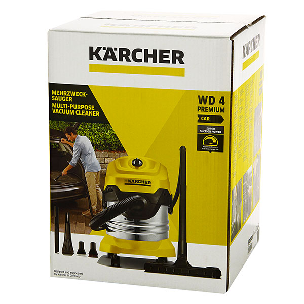 Пылесос для уборки офисов и мастерских Karcher WD 4 Premium Car