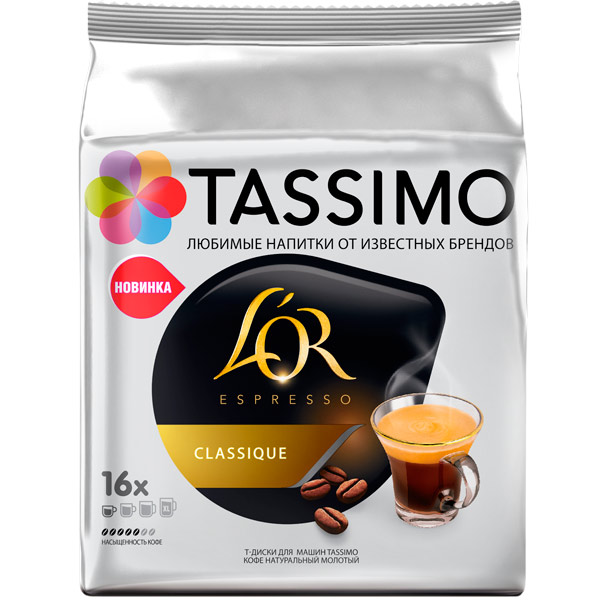 Кофе в капсулах Tassimo L'OR Espresso Classique 5h112g фото