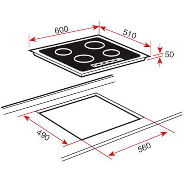 Встраиваемая индукционная панель независимая Teka IZ 6420 белый