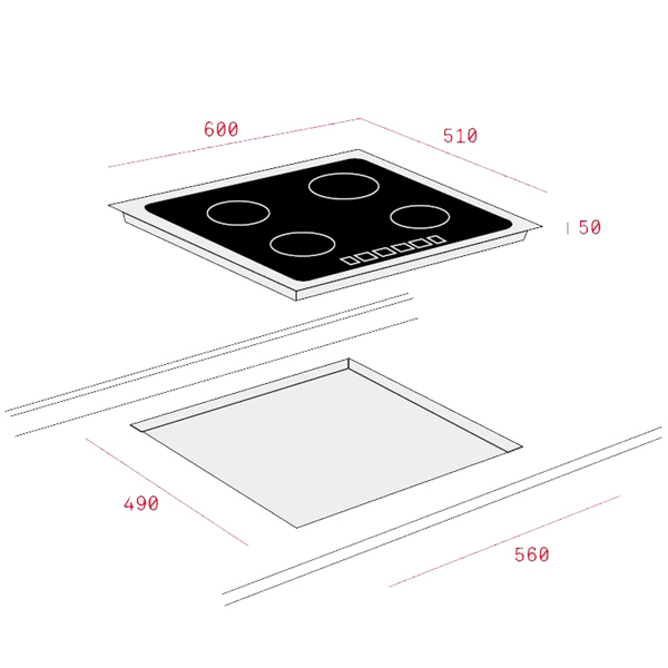 Встраиваемая индукционная панель независимая Teka IB 6310