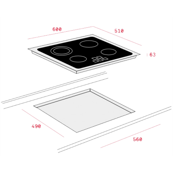 Встраиваемая электрическая панель Teka TR 6420