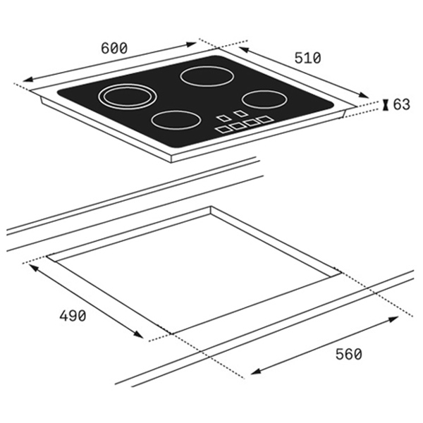 Встраиваемая электрическая панель Teka TBR 6420
