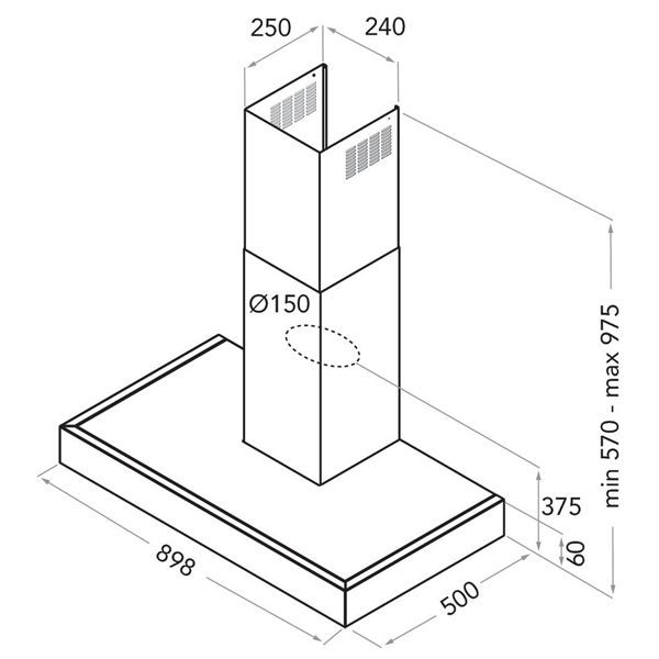 Вытяжка KitchenAid KEWTP 90010.1