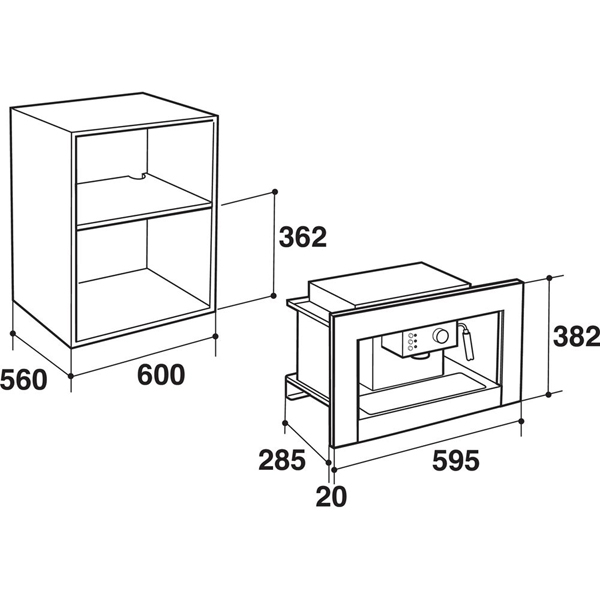Встраиваемая кофемашина Indesit CMI 5038 IX