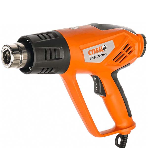 Фен cтроительный СПЕЦ БПВ-2000-1 2000Вт (СПЕЦ-3266)