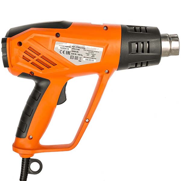 Фен cтроительный СПЕЦ БПВ-2000-1 2000Вт (СПЕЦ-3266)